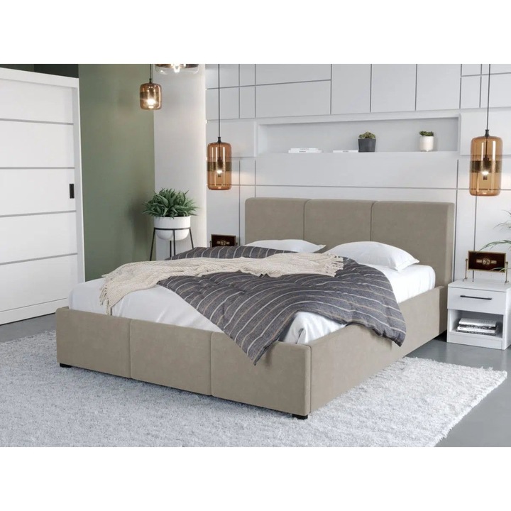 Pat Tapitat Avelis, Somiera fixa, 180x200, Bej/Swing 2