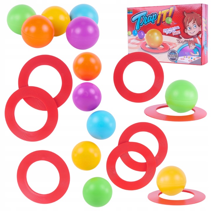 Joc "Trap It" Család: 6 Korong, 5 Labda, Gyors Reflexek