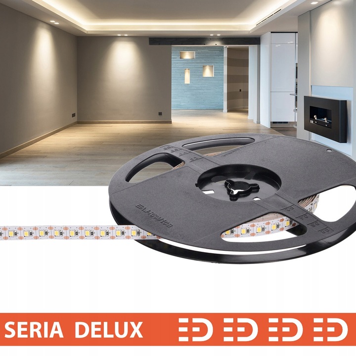 Banda LED Alb Neutru 12V, 100 LED/m, Taiere la 10mm, 1m, Garantie 7 Ani