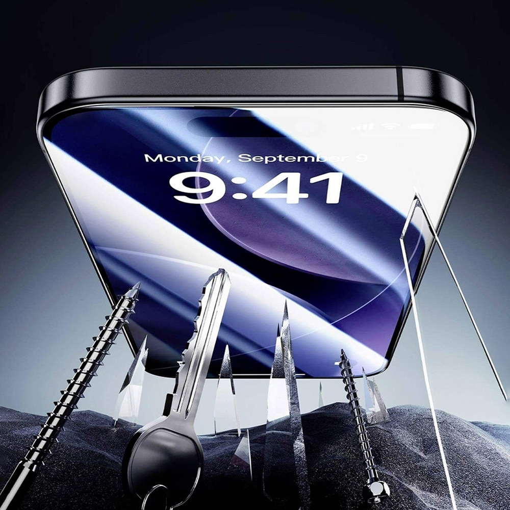 Folie pentru iPhone 16 Pro / iPhone 17 (set 2) - ESR Armorite Screen Protector UltraFit - Black