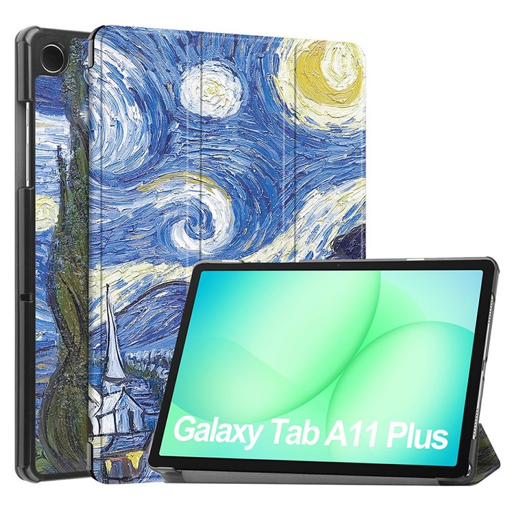 Husa pentru Samsung Galaxy Tab A11 Plus / A9 Plus - Techsuit FoldPro - Starry Night