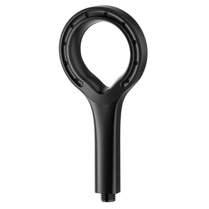 Cap de dus circular, atomizare, presurizare, negru