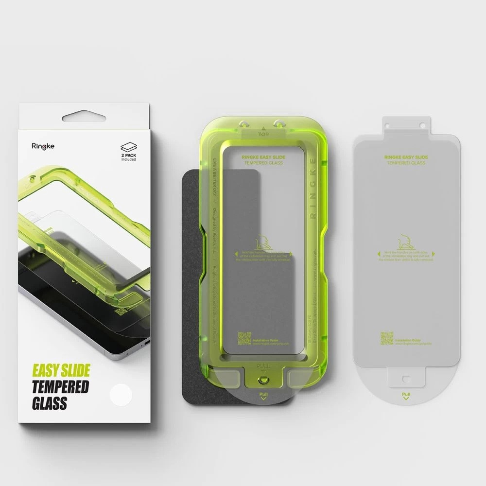 Folie pentru Samsung Galaxy S25 FE (set 2) - Ringke Easy Slide Tempered Glass - Clear