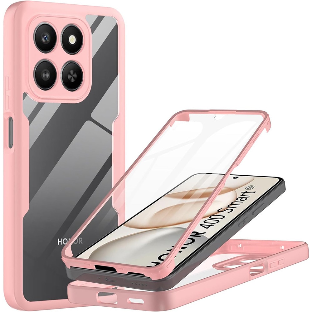 Husa + Folie pentru Honor 400 Smart / X7d 4G, SKYDDAR INNOVATION, [Pachet 360°] ColorVerse, set cu sticker, Roz