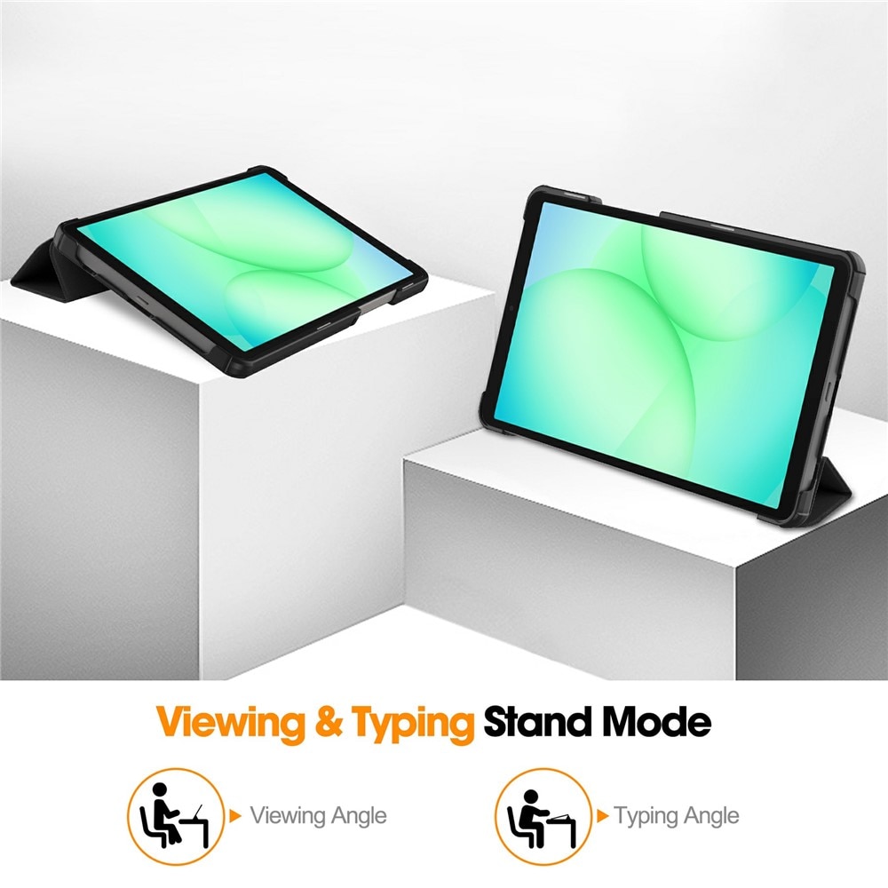 Husă pentru tabletă, neagră, 360° protecție, design elegant, Samsung Galaxy Tab A11 / A9
