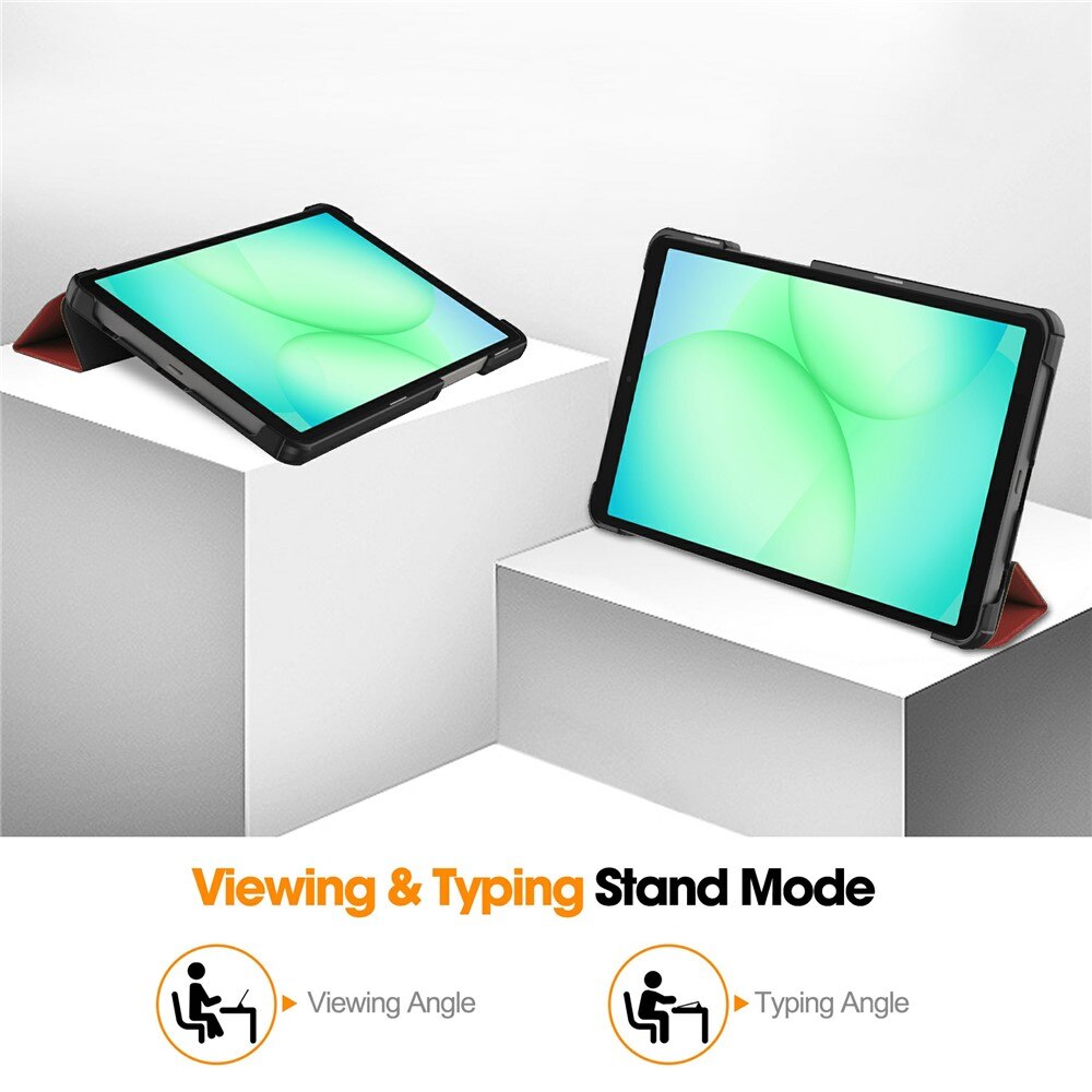 Husă pentru tabletă, Fold Pro, roșie, 360° protecție, pentru Samsung Galaxy Tab A11/A9