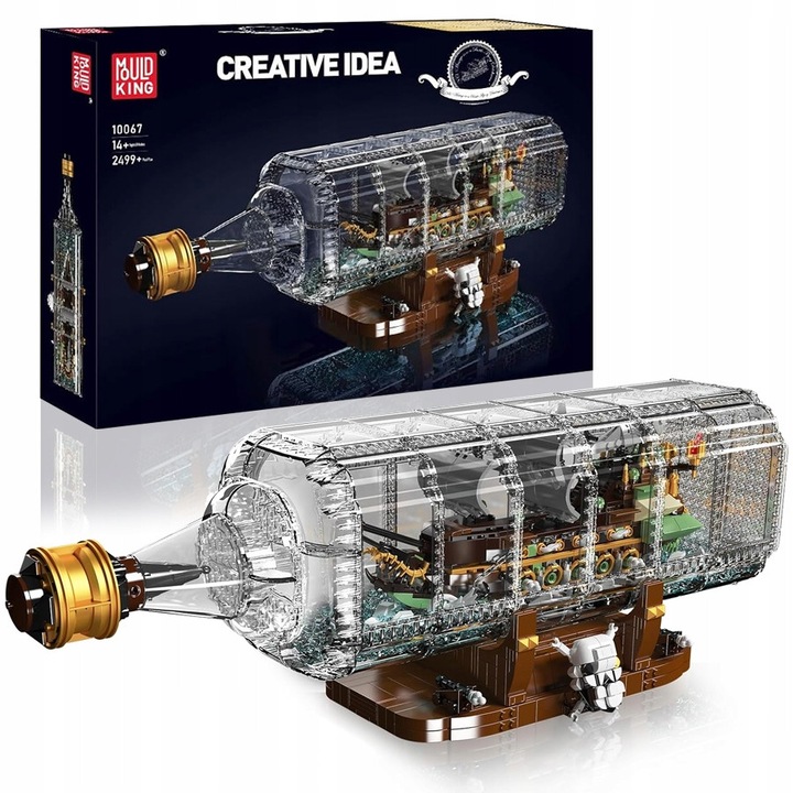 Regele Moldului 10067: Set de constructie Nava Piratilor Razbunarea Reginei Ana in Sticla