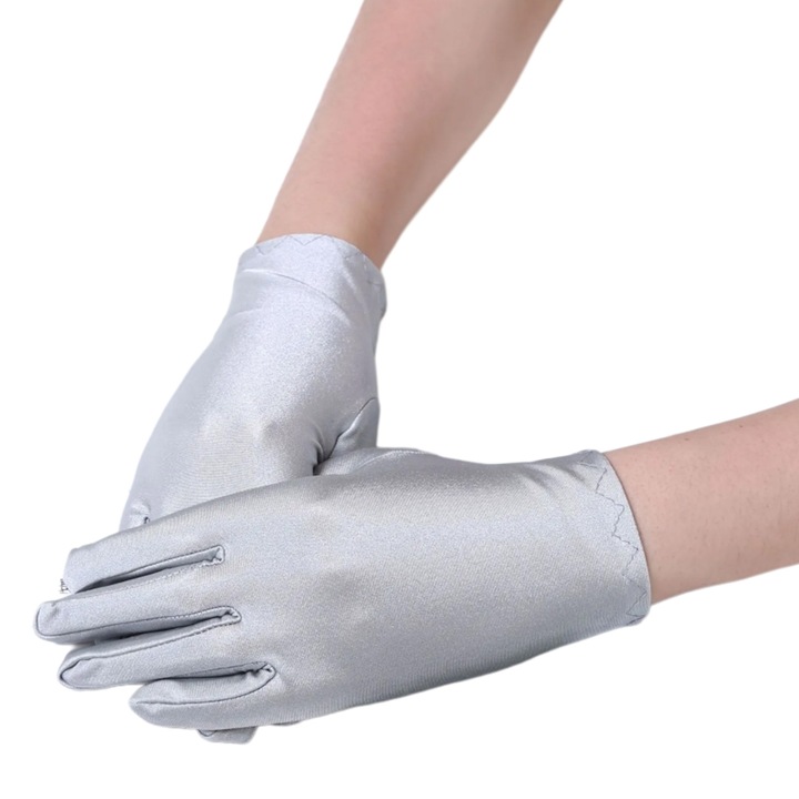 Предпазни ръкавици за бижутер, светлосиви, комплект от 1 чифт, 25 см