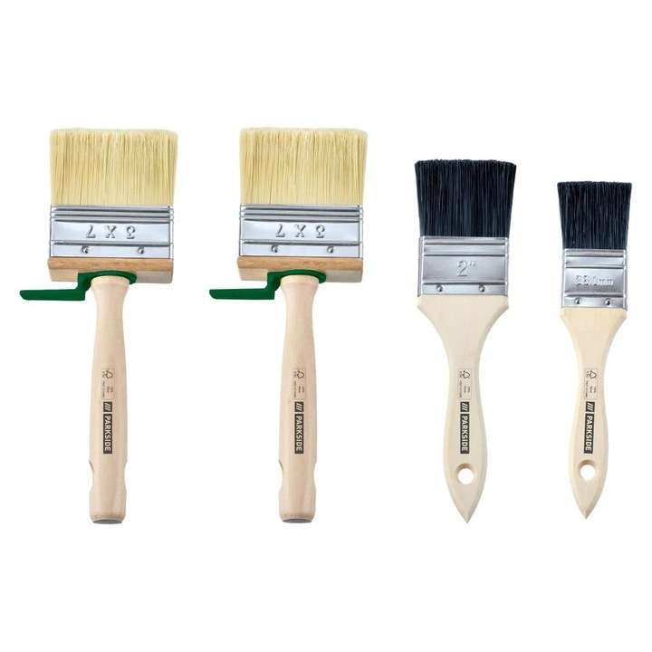 Vopsit Parkside Pensule Set, 4 Bucati, 7 cm