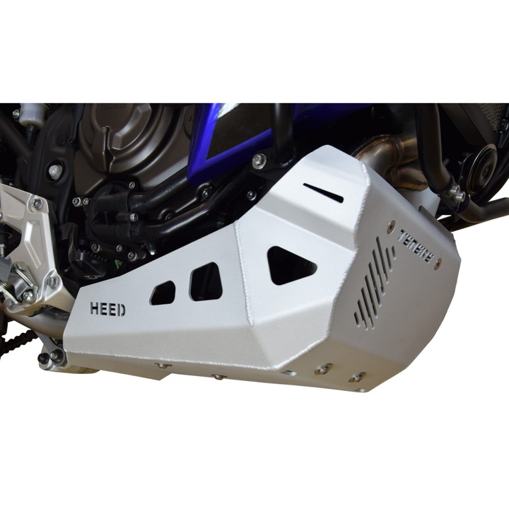Protectie motor Yamaha Tenere 700 World Raid, aluminiu brut, 4mm, 6 puncte de fixare