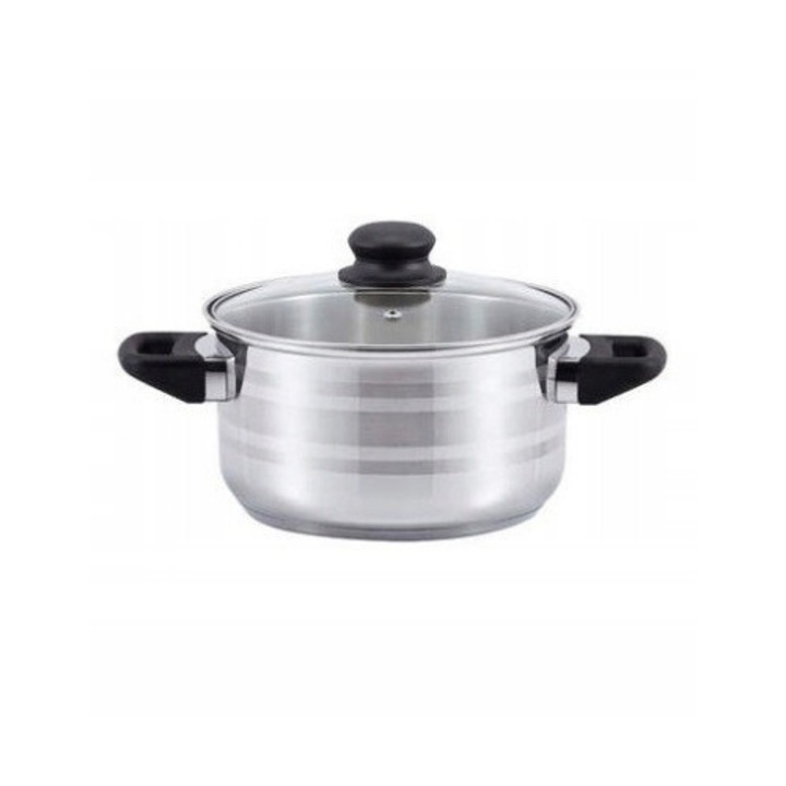 Тенджера Inox SSW Olive 16cm/1.9L, Съвместима с индукция, Миеща се