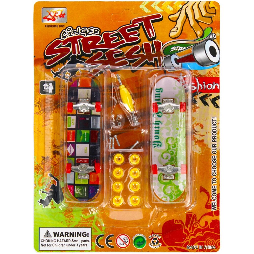 Mini Skateboard Mega Creative pentru Deget, Set cu Roti de Schimb - eMAG.ro