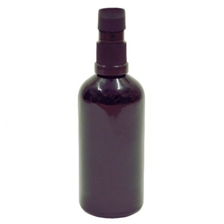 Sticla neagra cu pompa pentru uleiuri, 100ml