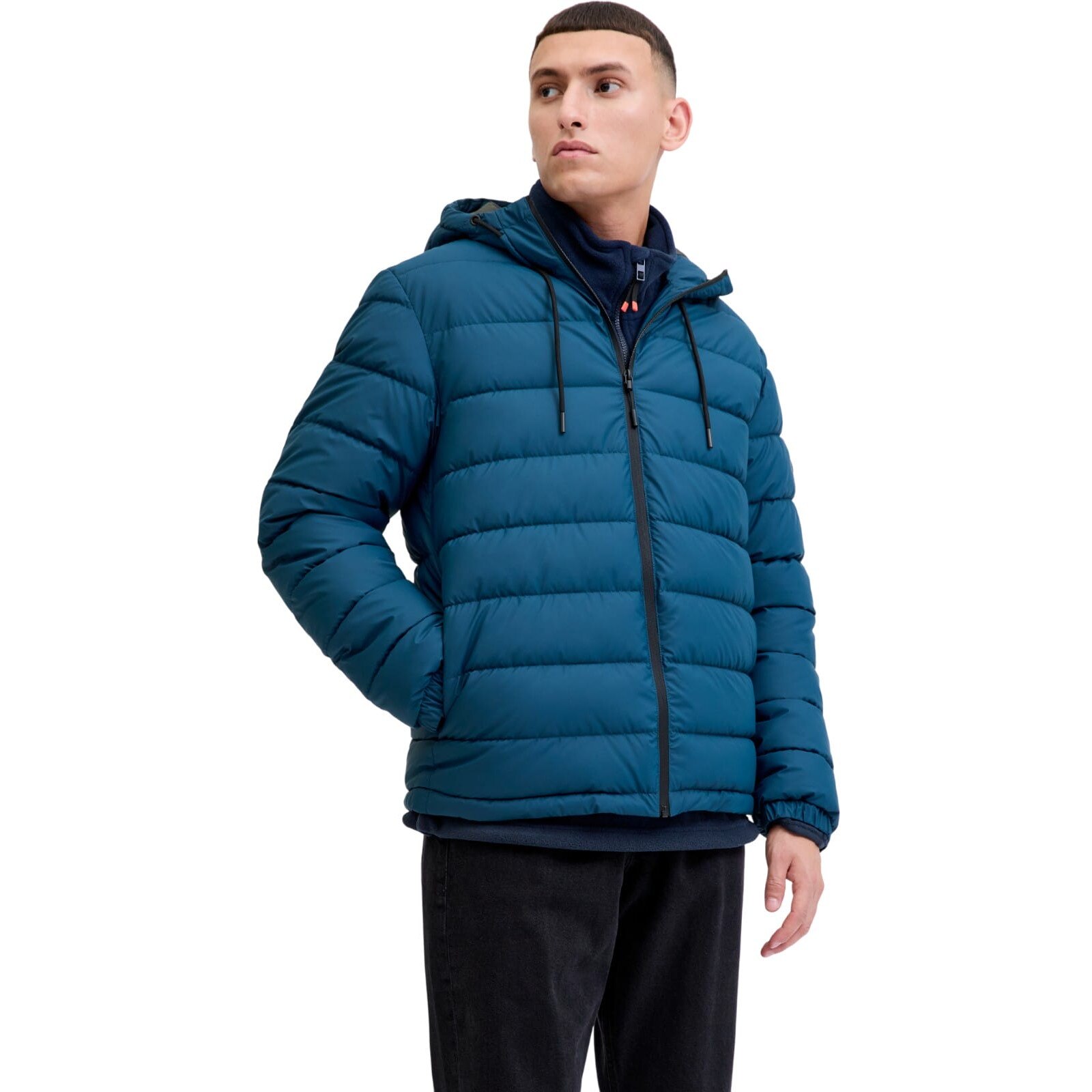 Geaca JACK &JONES Point Pu Puffer Bf Albastru S INTL - eMAG.ro