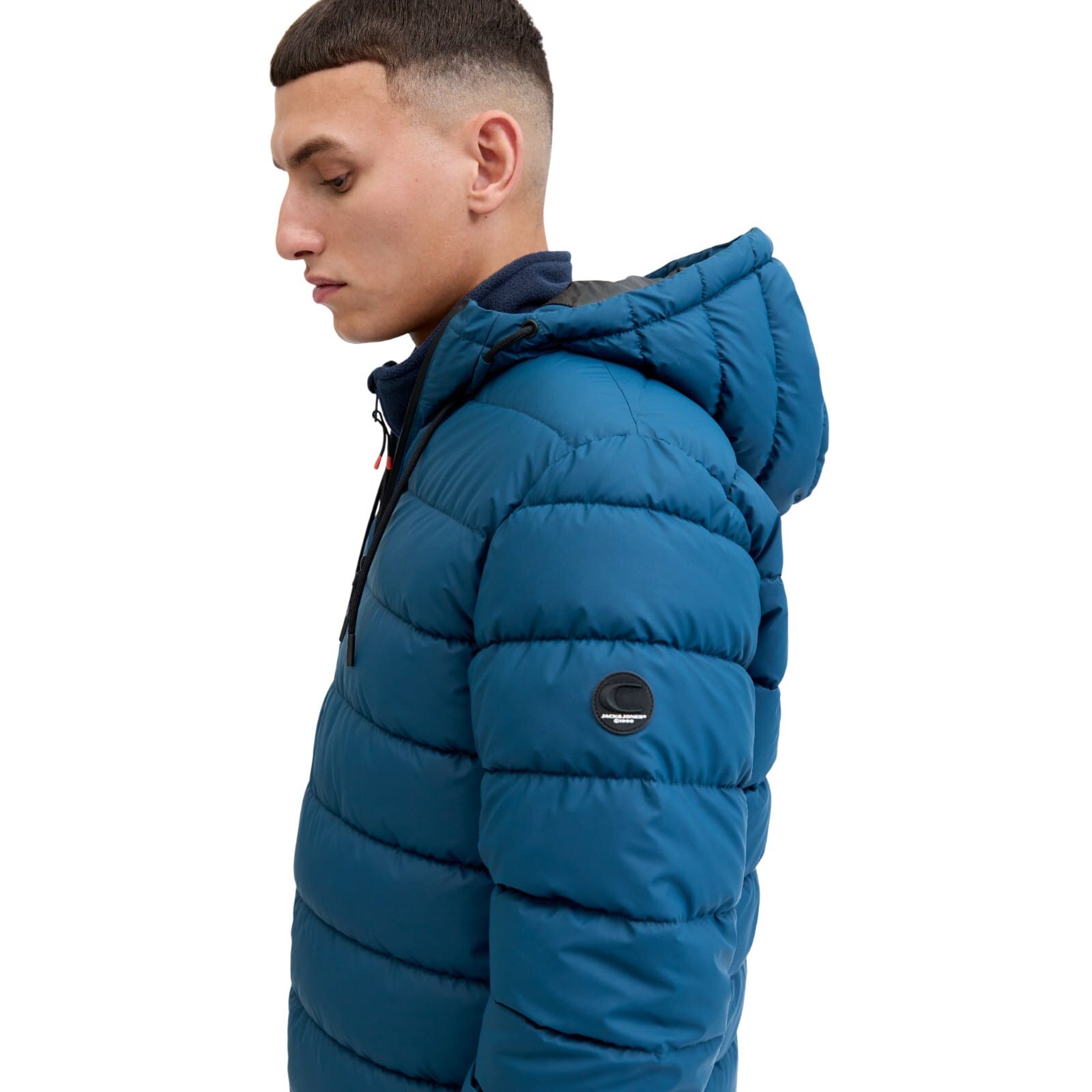 Geaca JACK &JONES Point Pu Puffer Bf Albastru S INTL - eMAG.ro