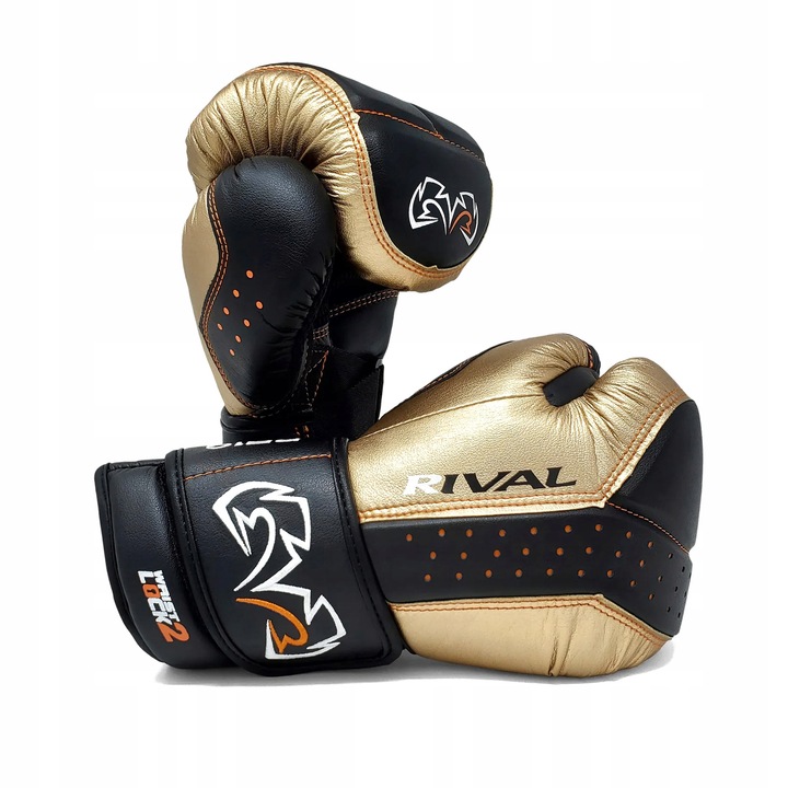 Mănuși Box Rival RB10 Intelli-Shock Negru/Auriu L
