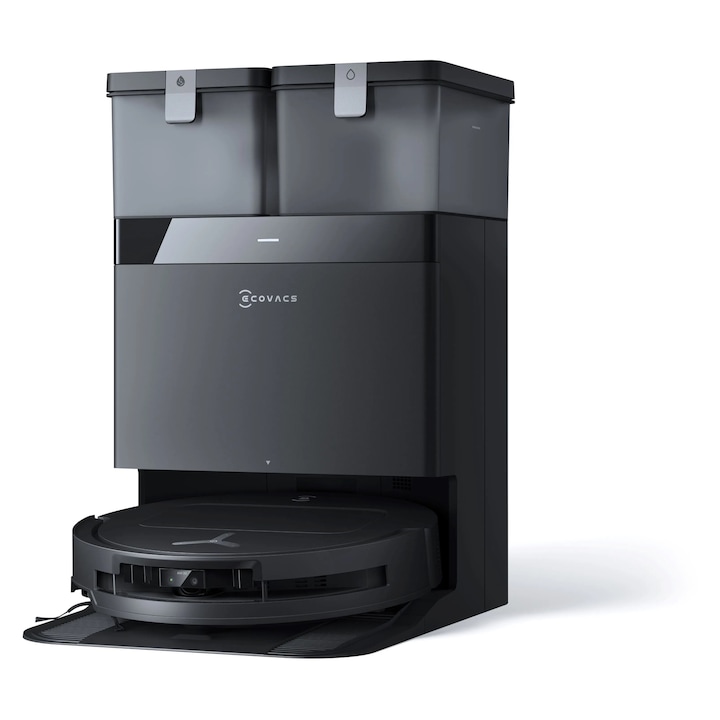 Aspirator robot Ecovacs DEEBOT T50 OMNI Gen 2, 15000Pa, negru, Ultra-subtire 81mm