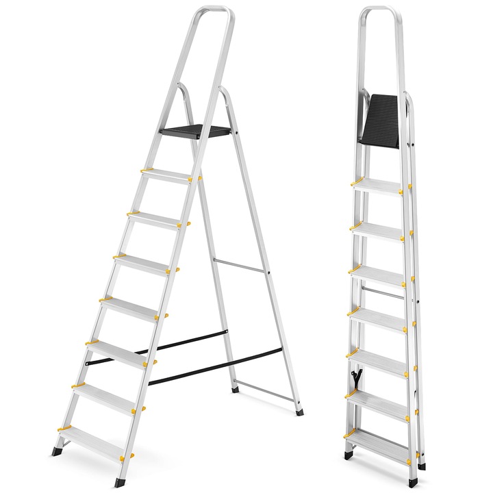 Scara de lucru, HIGHER, profesionala, 8 trepte, 150 kg