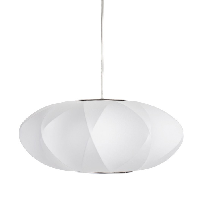 Lampa suspendata SILK X-shape alba 40 cm