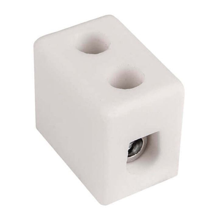 Conector ceramic 1 P max 4 mm², regleta de conexiuni de temperatura inalta 32A 450V SIMET rigleta electrica ceramica portelan SI-CPO-5A-1P