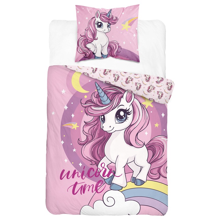 Detexpol ágynemű, 160x200cm, 100% pamut, 2 részes szett, egyedi nyomtatás, többszínű