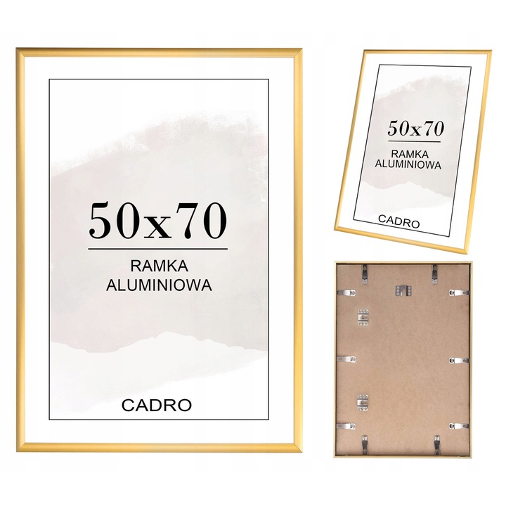 Рамка Rama Aurie Алуминий 50x70 см, Модерен Дизайн, Плексиглас