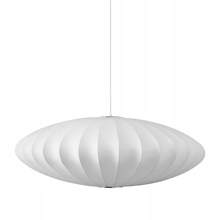 Lampa Suspendata SILK FLAT Alba 50 cm