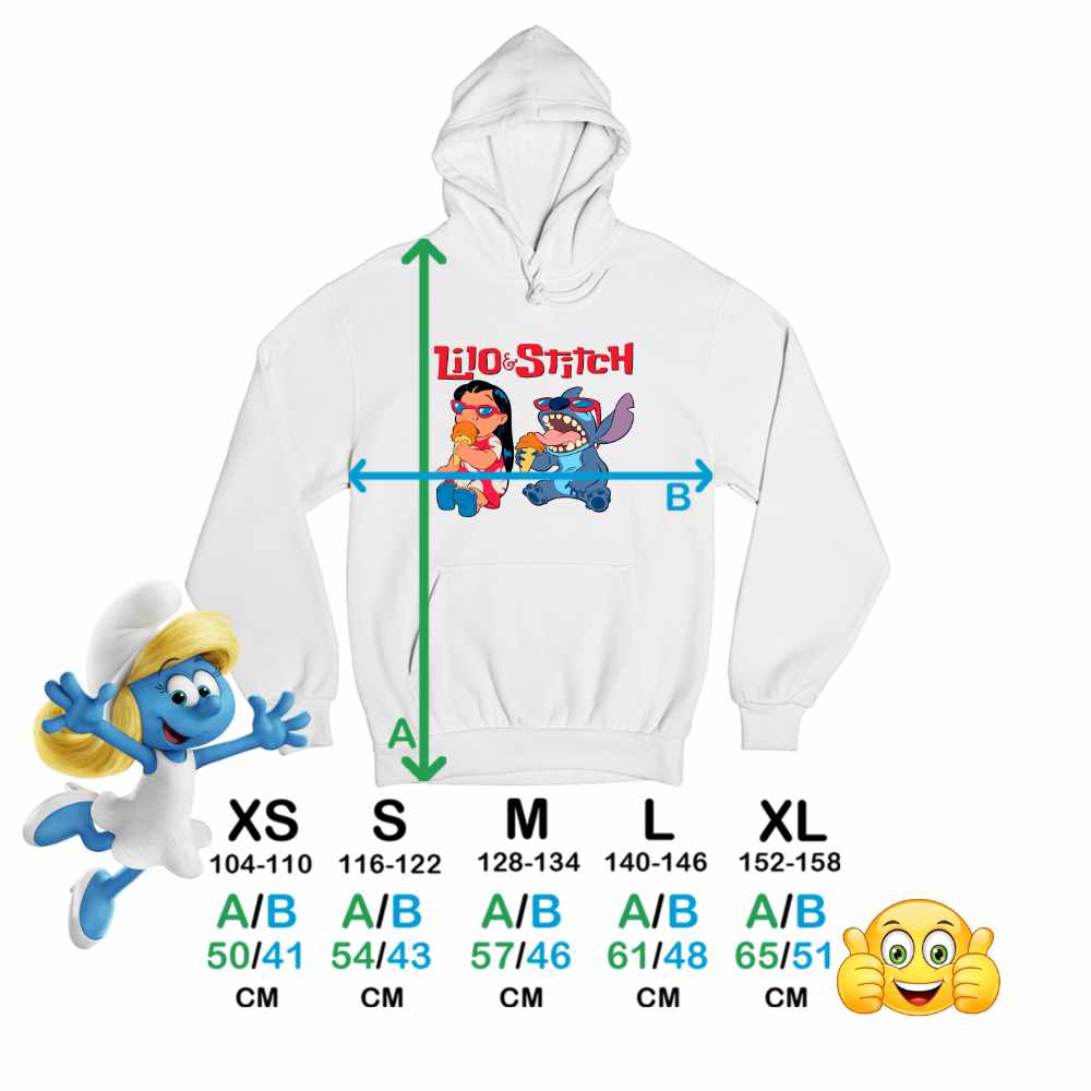 Hanorac Copii Baieti Lilo Stitch Cool Vibes CoolTrend, alb, marime