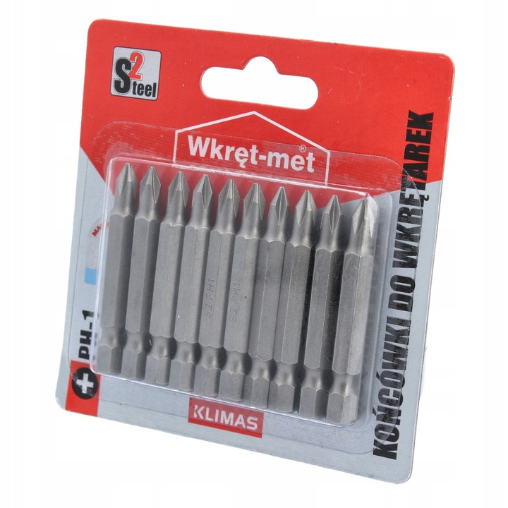 Set 10 Biti Wkręt-met PH 1, 50mm, Varf Magnetic, Otel Silicios