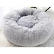 Culcus rotund pentru câini și pisici, moale, gri deschis, 80 cm