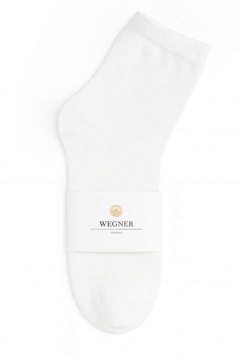 10 pár fehér pamut női zokni szett 36-41