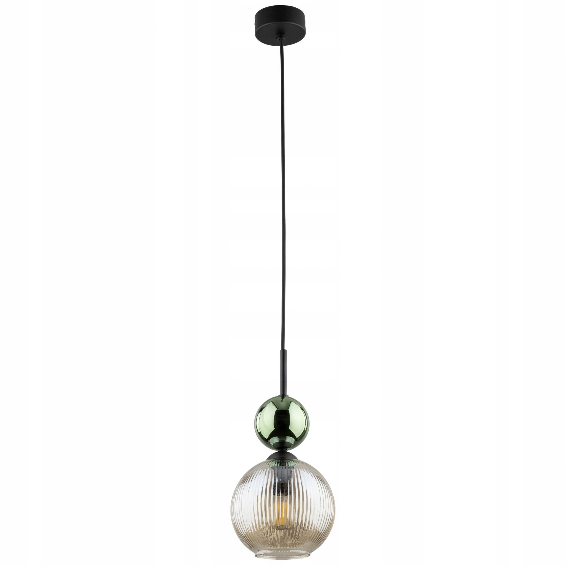 Lampa Suspendata TK-Lighting SOPHIA, 1xE14, Verde Cognac - eMAG.ro