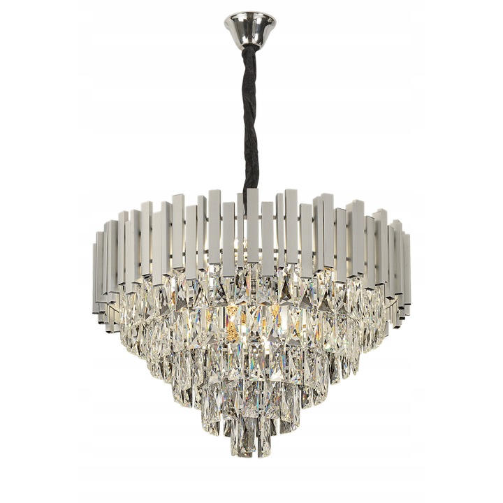 Lustra Suspendata Cristal Glamour Cromat 7xE14 50cm