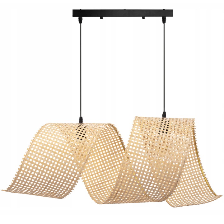 Lampa Plafoniera Bambus Boho 85cm, 2xE27, Toollight APP1644