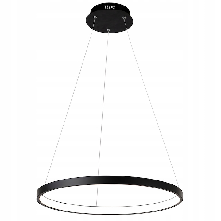 Lampa LED Toolight LHJ011-CP, Inel Negru, 40 cm, Salon, Bucatarie