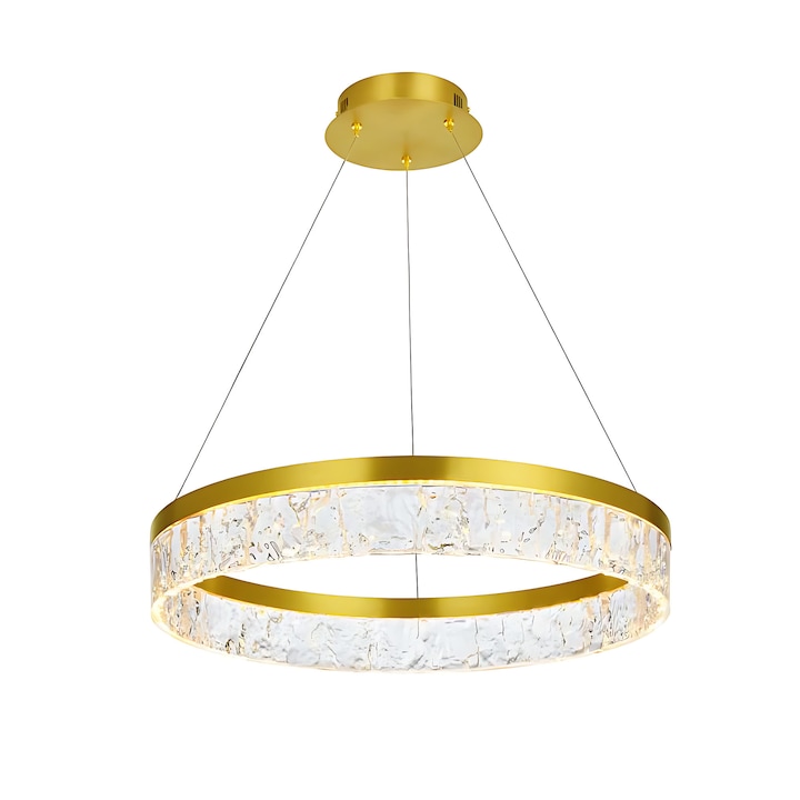 Lampa Wisząca Toolight LHJ046-CP Aurie 50cm Rotunda Glamour