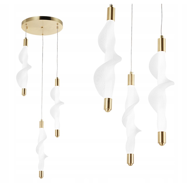 Lampa Plafon LED Aurie Alba 3 Puncte Luminoase, Design Modern