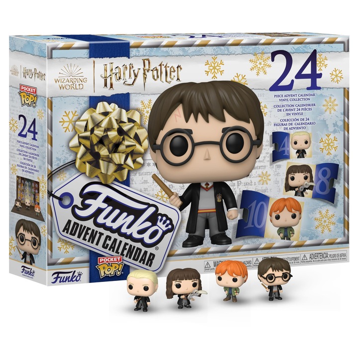 Календар за адвент Funko: Хари Потър - Рубиъс Хагрид - 24 дни изненади - Колекционерска винилова минифигурка - Мистериозна кутия - Идея за подарък - Коледни празници за момичета и момчета