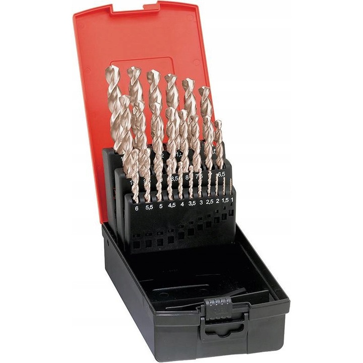 Set Burghie HSS-E DIN338 FORMAT 1-10.5mm, 24 Bucati, Tip VA