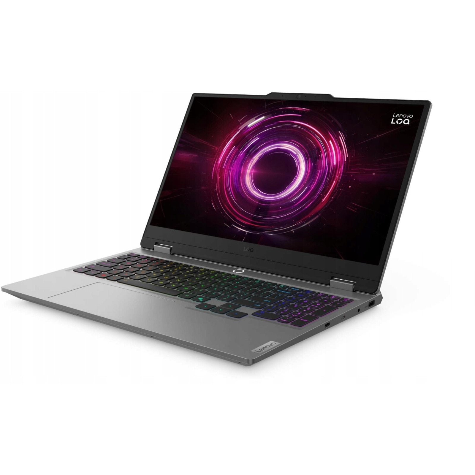 Laptop Lenovo LOQ, 15.6" Full HD, AMD Ryzen™ 5 220 pana la 4.9 GHz, 32 GB RAM DDR5 5600, 512 GB SSD, NVIDIA® GeForce® RTX 5050 8 GB, Free Dos, Luna Grey 512 GB