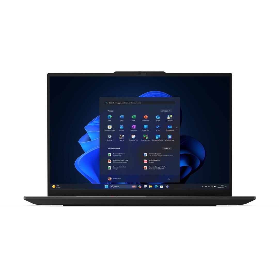 Laptop Lenovo ThinkPad E16 G3, 16" WQXGA, Intel® Core™ Ultra 7 255H pana la 5.1 GHz, 16 GB RAM DDR5 5600, 512 GB SSD, Intel Arc Graphics, Windows 11 Pro, Black 512 GB