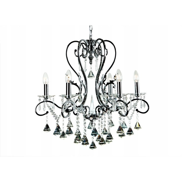 Lampa Plafon Ampiro 4765/6 Clasic Cristal Crom