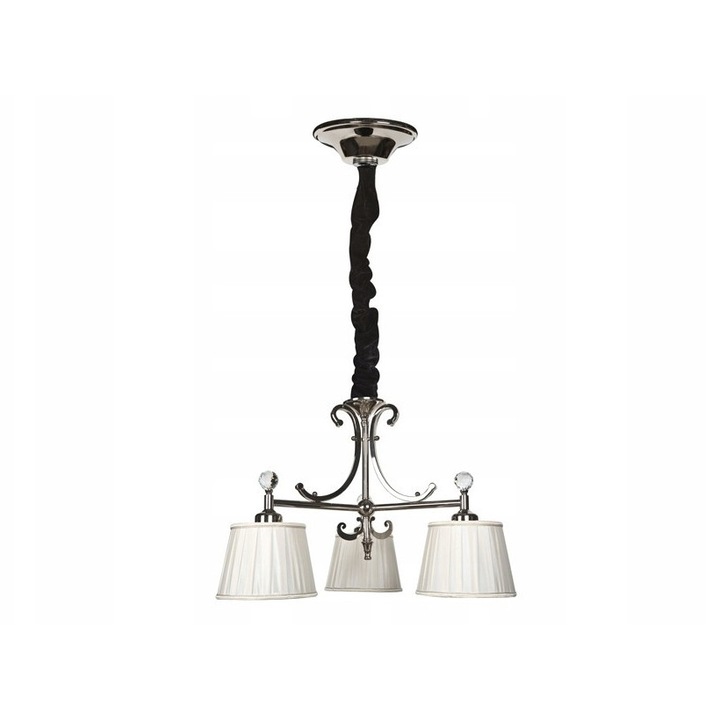 Lampa Suspendata Sara 85174/3 - Eleganta Cromata si Ecru