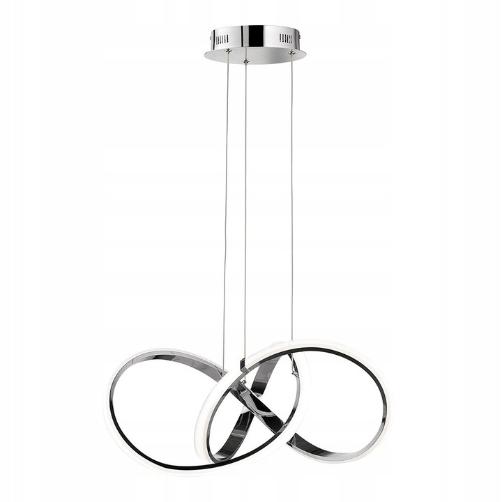 Lampa Plafoniera Moderna Spirala Crom LED 44W INDIGO