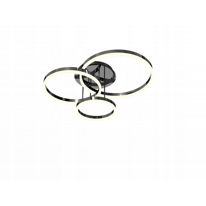 Plafoniera LED PERPIGNON, Crom Negru, 51W, 5900 lm