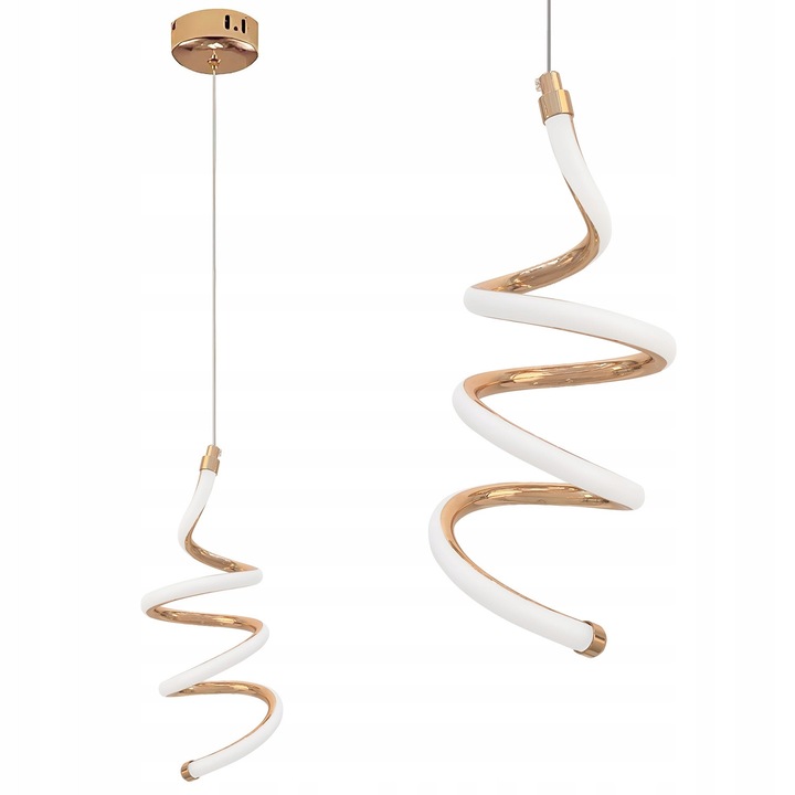 Lampa Wisząca LED Toollight LHJ096-1CP Gold Spirala