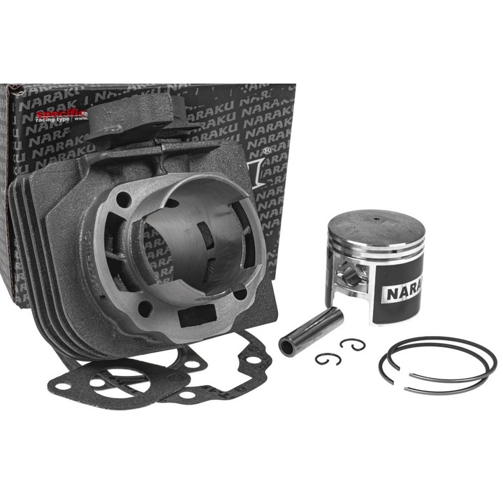 Cilindru Naraku Sport V2 70cc, set cu piston, inele, garnituri, 9x9cm