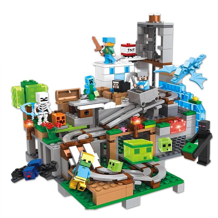 Конструктор AjieQaQ, пъзел къща на дърво, 1000 части, многоцветен, за деца 4-8 години