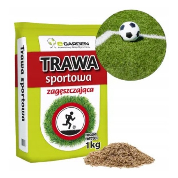 Trawa sportiva Egarden 1kg, rezistenta la calcare, densa, 40m2