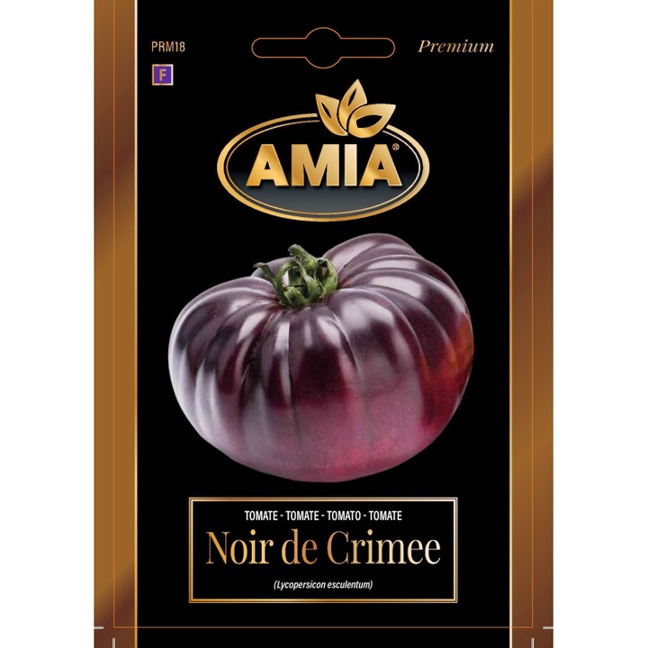 Seminte rosii Amia Noire de Crimee, violet inchis, 0,05 grame, fructe mari, suculente